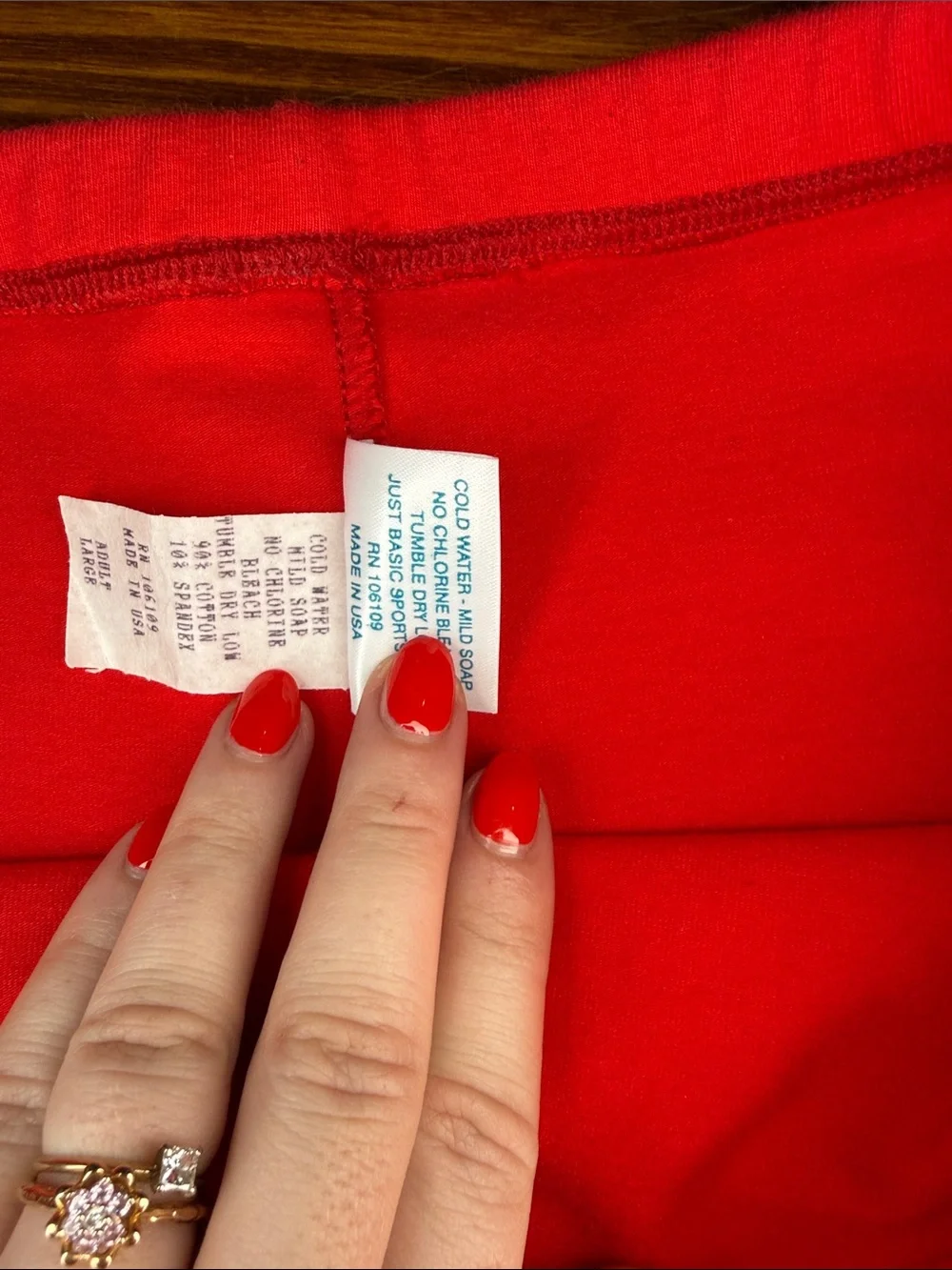 Vintage Red A-line skort